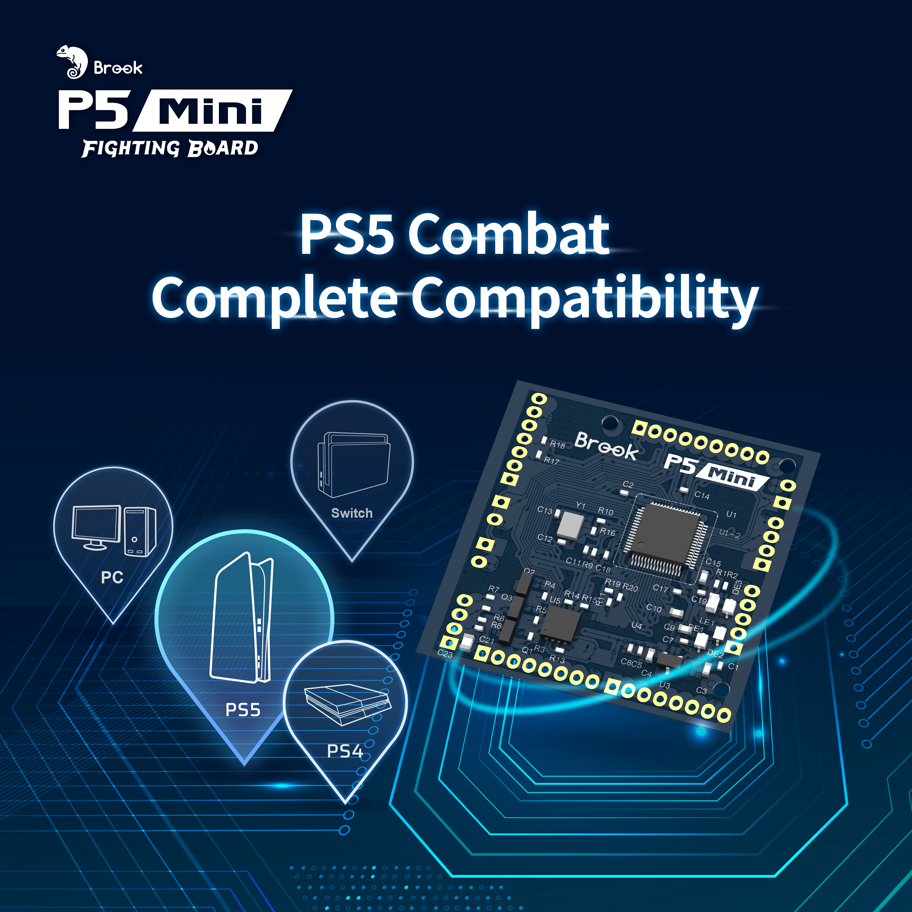 P5 mini Fighting Board-Brook gaming