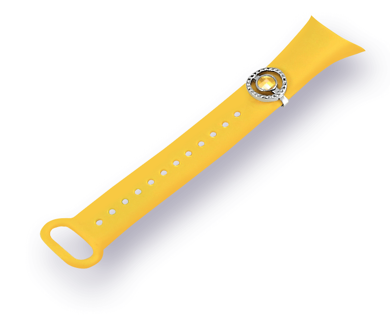 crystal strap yellow